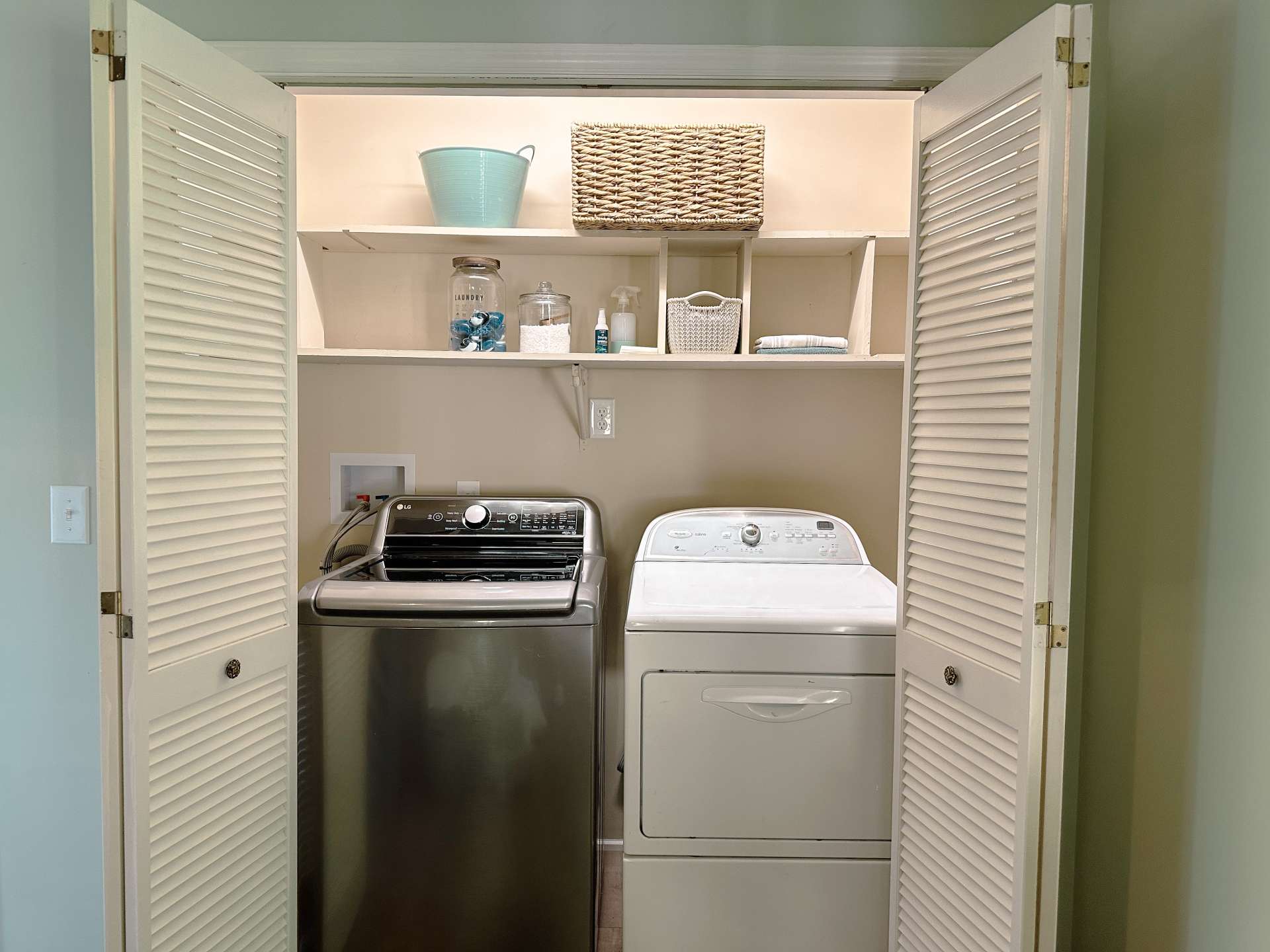 Washer/Dryer closet in office